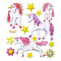 3D Sticker XXL "Einhorn"