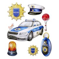 3D Sticker XXL "Polizei"