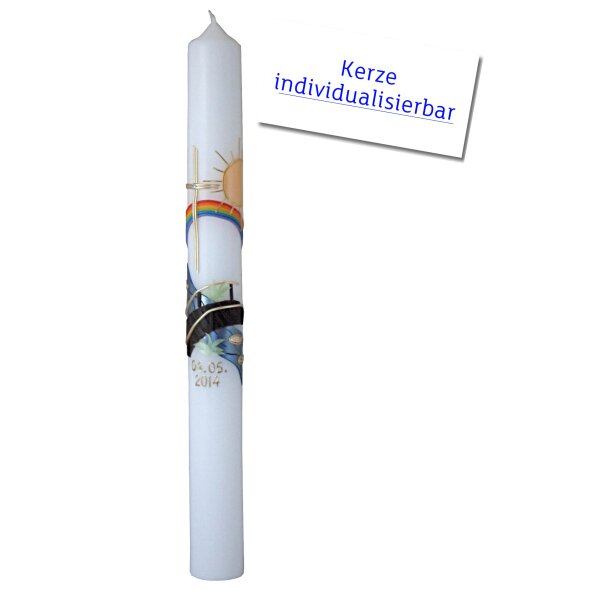 Kommunionkerze weiß, Brücke von Prell