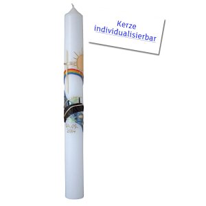 Kommunionkerze weiß, Brücke von Prell