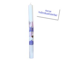 Kommunionkerze weiß, Symbole von Prell