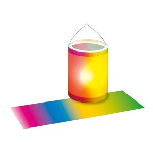 Laternenzuschnitt Transparentpapier: Regenbogen 25 Blatt,...