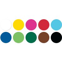 Tonkarton 160 g/m², DIN A2, 125 Blatt in 10 Farben sortiert, extra glatt