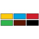 Creall® Plakatfarbe 6er Set je 70 ml in gelb, rot, blau, grün, braun, schwarz