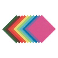 Faltblätter, 10 x 10 cm, 500 Blatt, Basic Mix