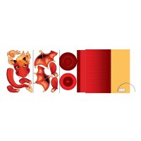 Laternen Bastelset Drache, Abbildung im Katalog falsch