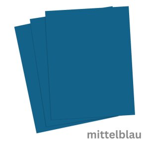 Fotokarton mittelblau, DIN A4, 50 Blatt, 300 g/qm