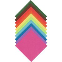 Faltblätter, 15 x 15 cm, 500 Blatt, Basic Mix