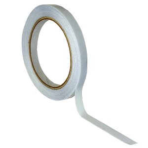 Doppelseitiges Klebeband 10 mm transparent, 18 m Rolle