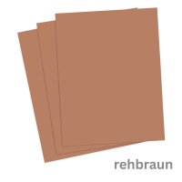 Tonkarton DIN A4 1 Blatt rehbraun 220 g/qm