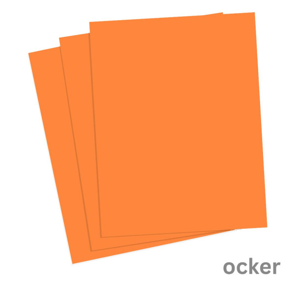 Tonkarton DIN A4 1 Blatt ocker 220 g/qm