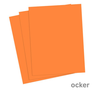 Tonkarton DIN A4 1 Blatt ocker 220 g/qm