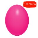 Plastik-Eier, Kunststoffeier, Ostereier, pink 60 mm, 100...
