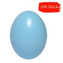 Plastik-Eier, Kunststoffeier, Ostereier, hellblau 60 mm,...