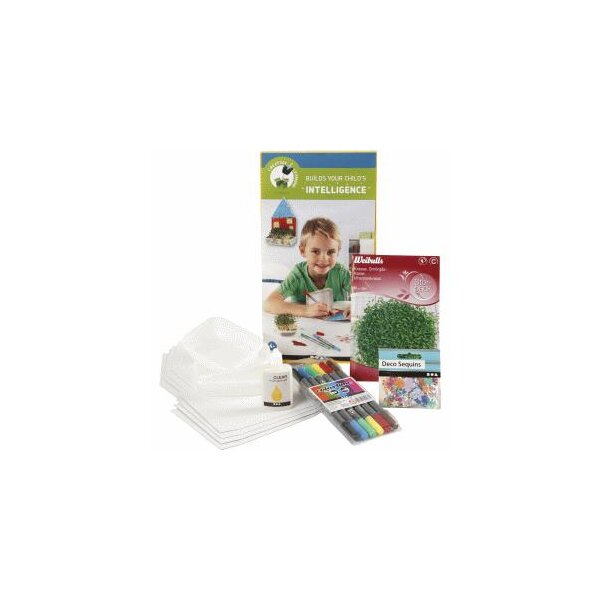Kreativ Kit zum Lernen für 6 Personen Kresse säen