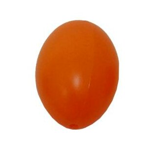 Plastik-Eier, Kunststoffei, Osterei, orange 60 mm, 1 Stück