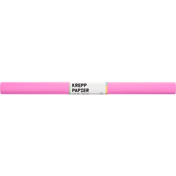 Krepppapier/Feinkrepp pink hell 10 Rollen , 50 x 250 cm