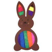 Bastelset Fensterbild Hase vorgestanzt von Prell, 7teilig