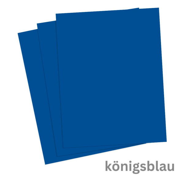 Tonkarton DIN A4 1 Blatt königsblau 220 g/qm