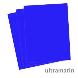 Fotokarton, ultramarin, DIN A4, 1 Blatt, 300 g/qm