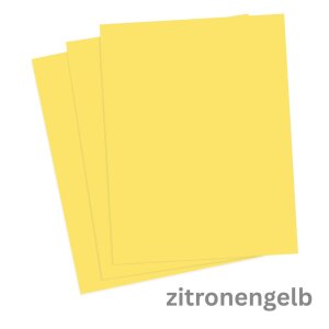 Fotokarton zitronengelb, DIN A4, 1 Blatt, 300 g/qm