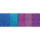 Glitterkarton Glamour, DIN A4, 5 Blatt sortiert in 5 Farben