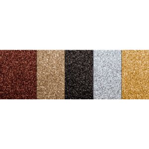 Glitterkarton Exclusive, DIN A4, 5 Blatt sortiert in 5 Farben