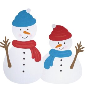 Bastelset Fensterbild Schneemänner von Prell, 6...