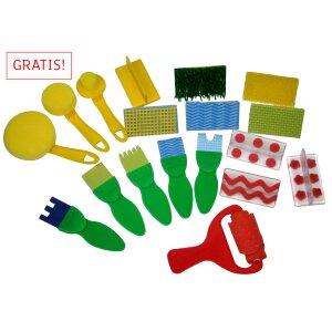 Prell Farbenset, Mega Kreativ Set 33-teilig Gratis dazu