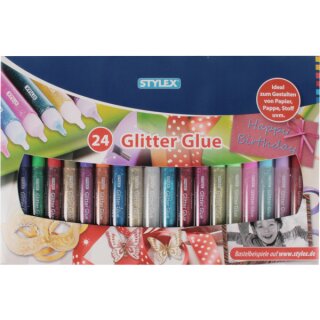 Glitter Glue 24 Tuben á 10 g