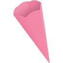 Geschwister-Schultütenrohling rosa aus 3D-Wellpappe, h: 41 cm
