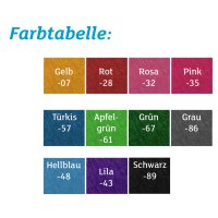 Filzbuchstabe Einzelfarben, ca. 33 mm hoch, 1 Stück