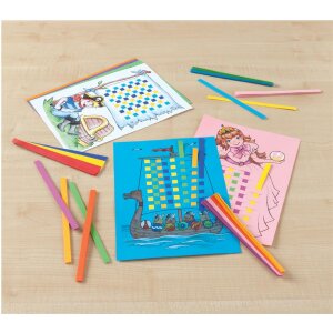 Flechtpapier Set, 24 Flechtbögen in 8 Farben...