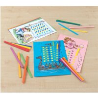Flechtpapier Set, 24 Flechtbögen in 8 Farben sortiert, DIN A4