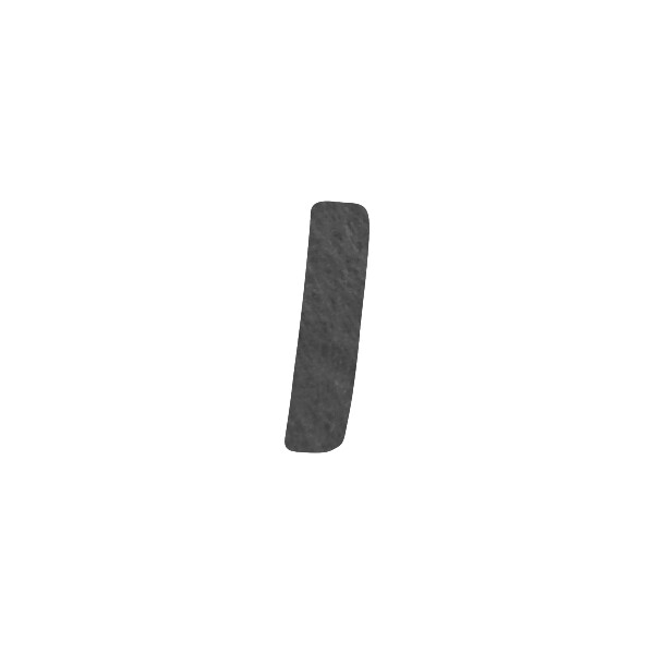 Filzbuchstabe einzeln, ca. 33 mm hoch, 1 Stück I in...