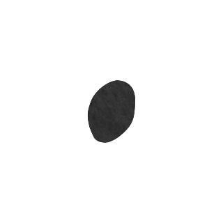 Filzbuchstabe einzeln, ca. 33 mm hoch, 1 Stück Punkt in schwarz