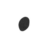 Filzbuchstabe einzeln, ca. 33 mm hoch, 1 Stück Punkt in schwarz