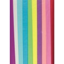 Seidenpapier 20 Bogen in 10 Farben sortiert, 50 x 70 cm