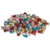 Metallglöckchen 72er-Set, versch. Farben und Größen sortiert
