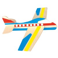 Flugzeugmodelle aus Holz, 1 Set für 12 Stück,