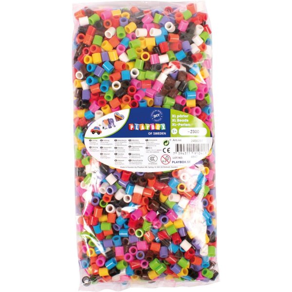 Bügelperlen Jumbo/Maxi, 2300 Stück, bunt sortiert, Ø 10 mm, voraussichtlich Mitte Mai lieferbar