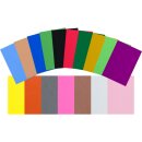 Moosgummiplatten Set mit 170 B&ouml;gen in 17 Farben...