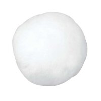 Pompons Schneeball, D: 38 mm weiß, 20 Stück