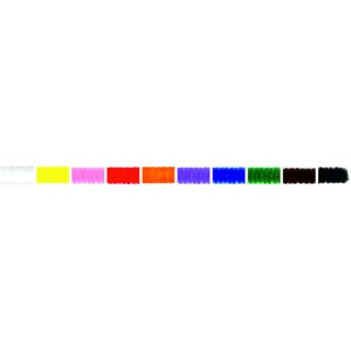 Chenilledraht-Pfeifenputzer 10 Stück in 10 Farben sort.