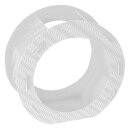 Rundlaternen Zuschnitt wei&szlig; aus 3D-Wellpappe