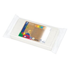 Spielknete Plastilin, weiß 1kg