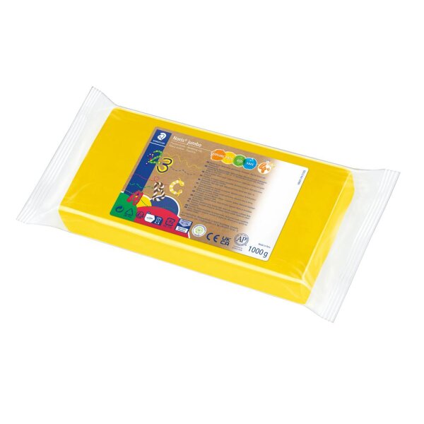 Spielknete Plastilin, gelb 1kg