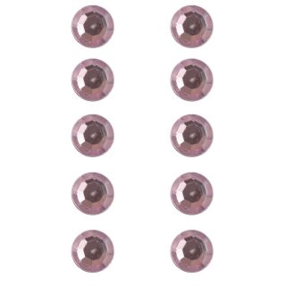 Plastik-Strasssteine, selbstklebend, 5 mm, SB-Btl. 80 Stück, rosé