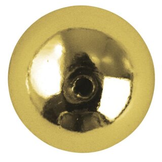 Plastik-Rundperlen, 6 mm ø, SB-Btl. 35 Stück, gold