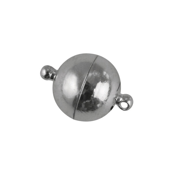 Edelstahl Magnetschließe, 10mm ø, SB-Btl 1Stück, platin